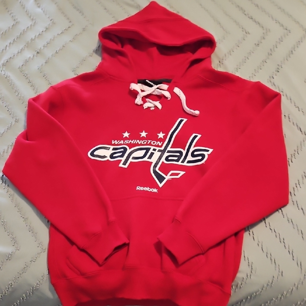 Reebok Men's Red Capitals Hoodie